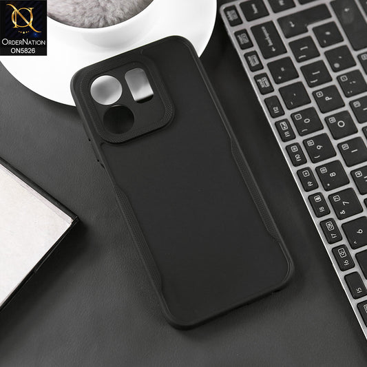 Infinix Smart 9 HD Cover - Black - High Grade Quality Matte Sillica Soft Case With Additional Side Texture