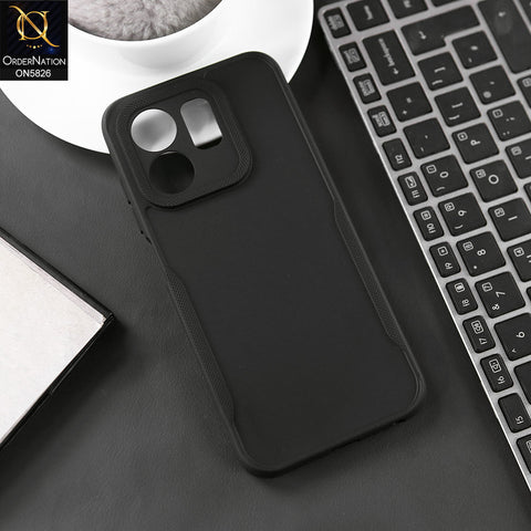Infinix Smart 9 HD Cover - Black - High Grade Quality Matte Sillica Soft Case With Additional Side Texture