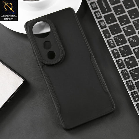 Vivo S19 Pro Cover - Black - High Grade Quality Matte Sillica Soft Case With Additional Side Texture