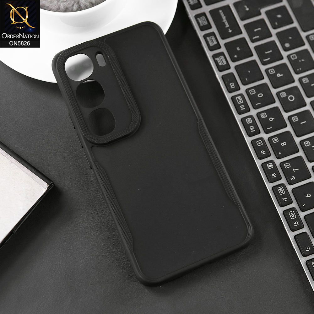 Vivo Y200 (2025) Cover - Black - High Grade Quality Matte Sillica Soft Case With Additional Side Texture