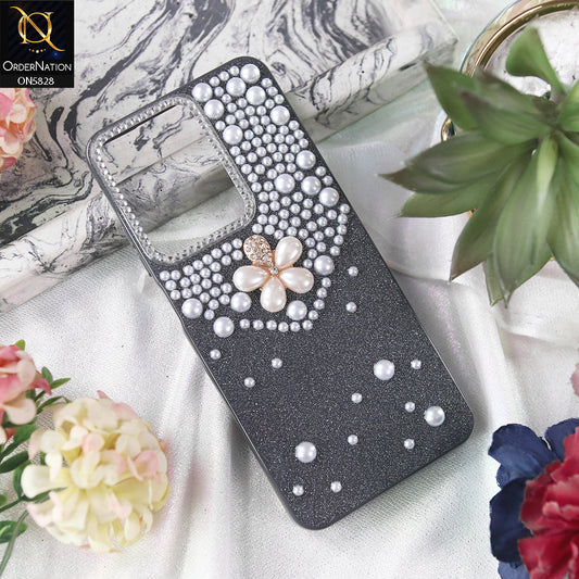 Xiaomi Redmi A5 4G Cover - Black - Adorable Pretty RhineStones And Pearls Zone Feminine Case