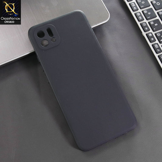 Oppo A16e Cover - Black -  New Premium Quality Silicone Case Slim Protective Back Cover