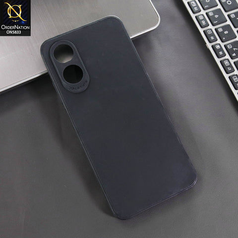 Oppo A17 Cover - Black -  New Premium Quality Silicone Case Slim Protective Back Cover
