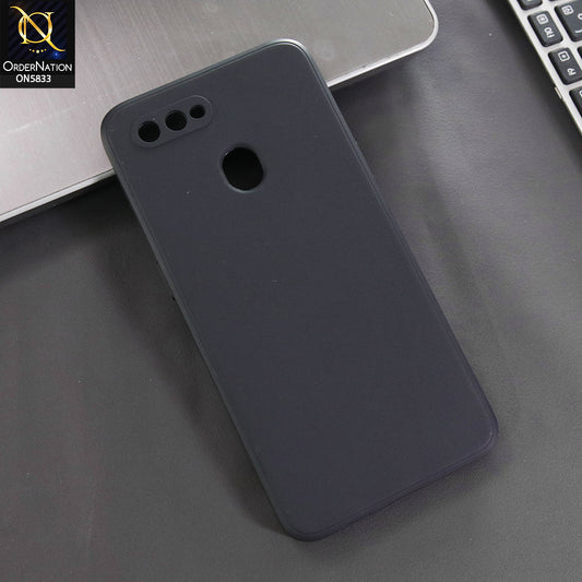 Oppo A12s Cover - Black -  New Premium Quality Silicone Case Slim Protective Back Cover