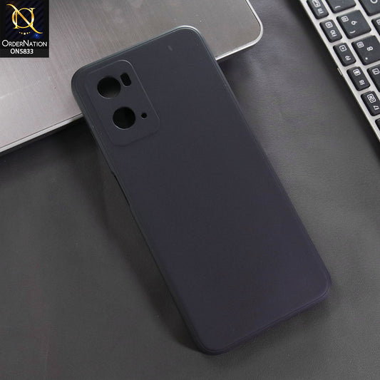 Oppo A76 Cover - Black -  New Premium Quality Silicone Case Slim Protective Back Cover