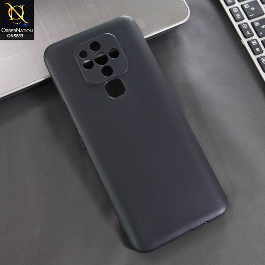 Tecno Camon 16 Cover - Black -  New Premium Quality Silicone Case Slim Protective Back Cover