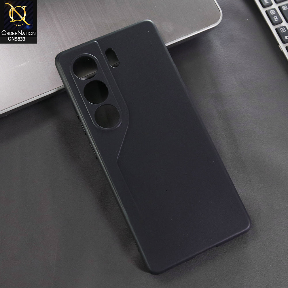 Tecno Camon 40 Cover - Black -  New Premium Quality Silicone Case Slim Protective Back Cover