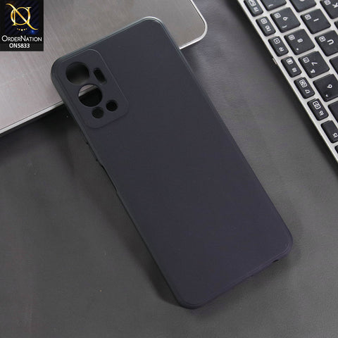 Infinix Hot 12 Cover - Black -  New Premium Quality Silicone Case Slim Protective Back Cover