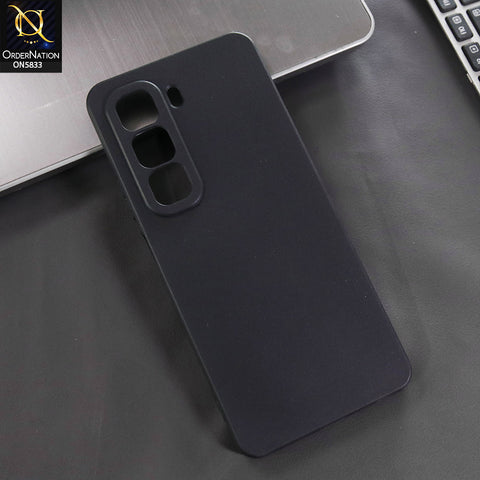 Infinix Hot 50 4G Cover - Black -  New Premium Quality Silicone Case Slim Protective Back Cover
