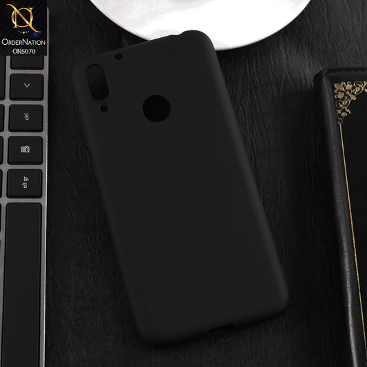 Huawei Y7 Pro (2019) Cover - Black - New Premium Quality Silicone Case Slim Protective Back Cover