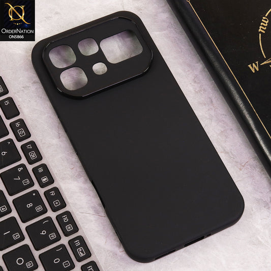Infinix Note 60 Pro Cover - Black - New Premium Quality Silicone Case Slim Protective Back Cover