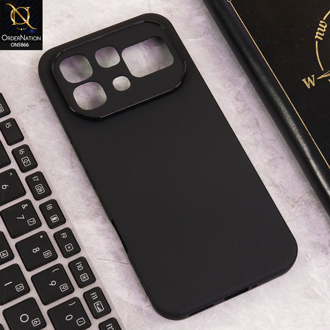 Infinix Note 60 Cover - Black - New Premium Quality Silicone Case Slim Protective Back Cover