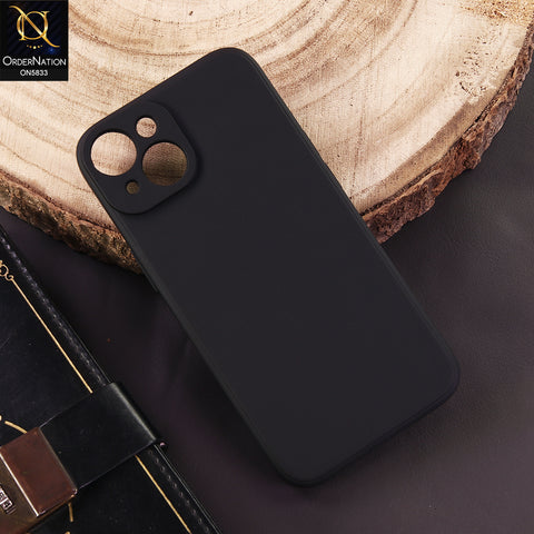 iPhone 14 Cover - Black - New Premium Quality Silicone Case Slim Protective Back Cover