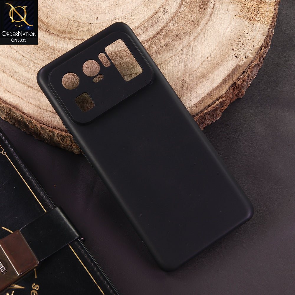 Xiaomi Mi 11 Ultra Cover - Black - New Premium Quality Silicone Case Slim Protective Back Cover