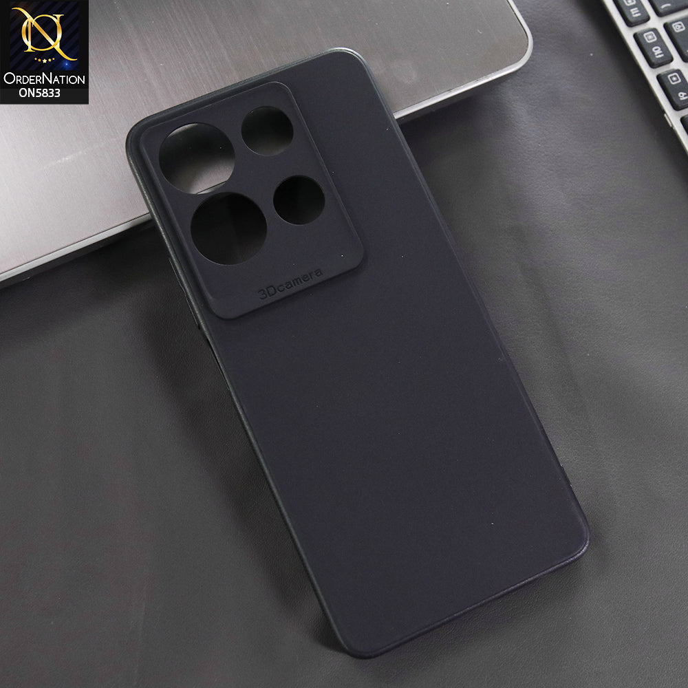 Infinix Note 30 Cover - Black -  New Premium Quality Silicone Case Slim Protective Back Cover