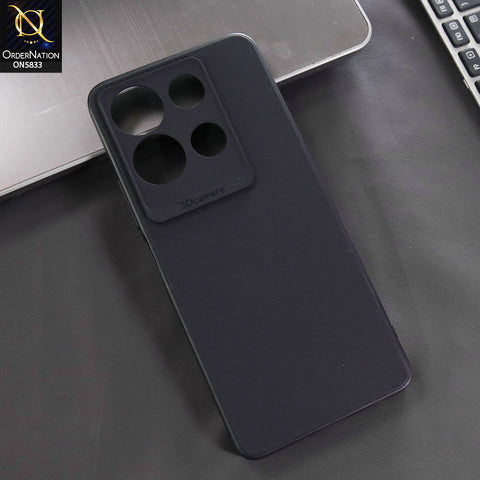 Infinix Note 30 Cover - Black -  New Premium Quality Silicone Case Slim Protective Back Cover
