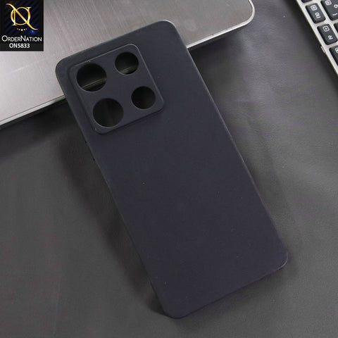 Infinix Note 30 Pro Cover - Black -  New Premium Quality Silicone Case Slim Protective Back Cover