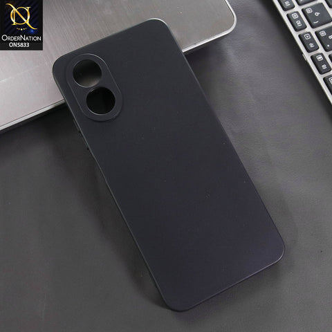 Oppo A38 Cover - Black -  New Premium Quality Silicone Case Slim Protective Back Cover