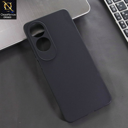 Oppo A60 Cover - Black -  New Premium Quality Silicone Case Slim Protective Back Cover