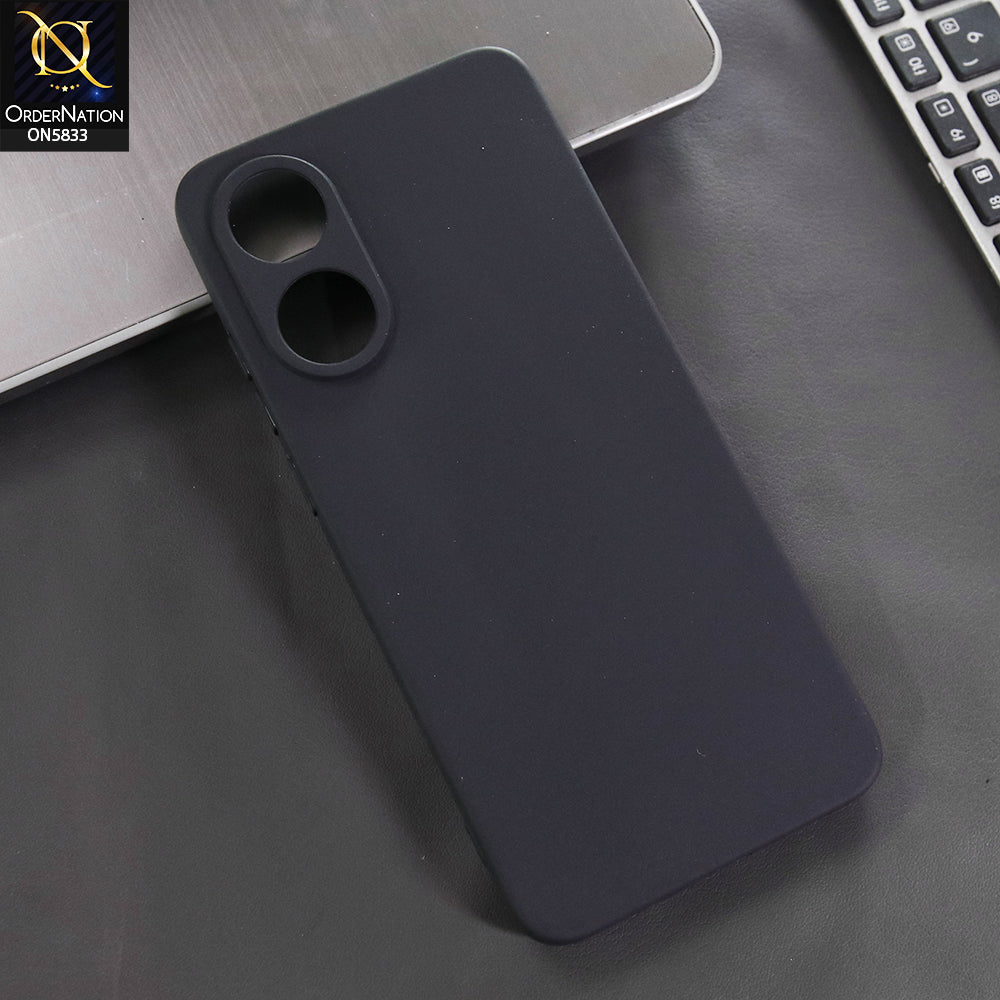 Oppo A78 4G Cover - Black -  New Premium Quality Silicone Case Slim Protective Back Cover
