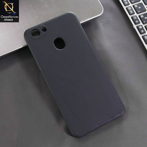 Oppo F5 Cover - Black -  New Premium Quality Silicone Case Slim Protective Back Cover