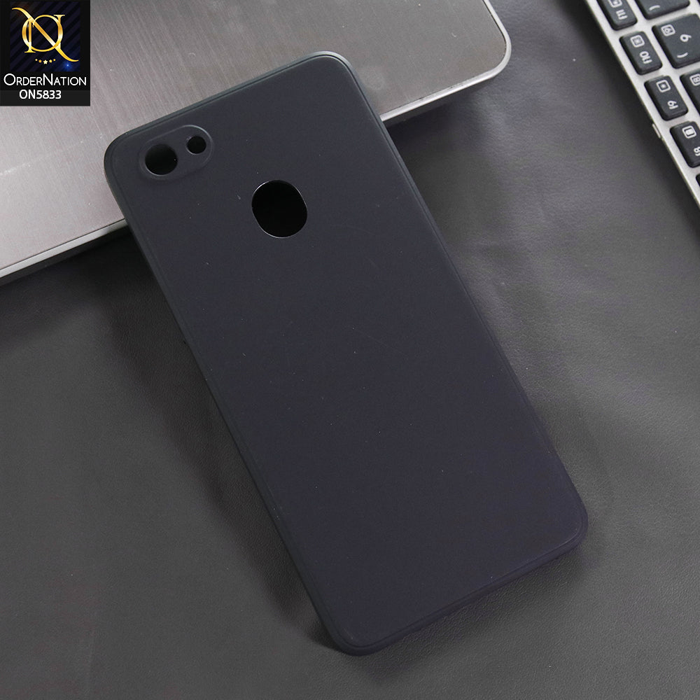 Oppo F7 Cover - Black -  New Premium Quality Silicone Case Slim Protective Back Cover