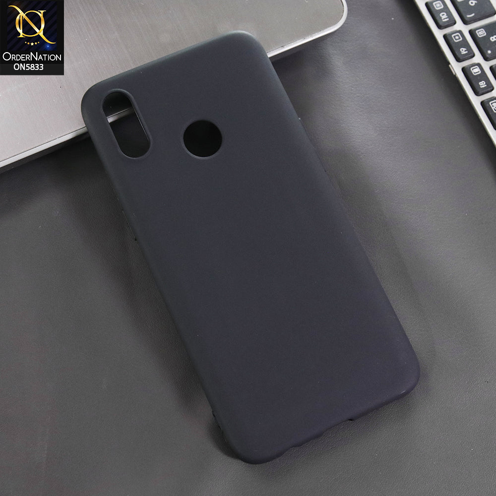 Realme 3i Cover - Black -  New Premium Quality Silicone Case Slim Protective Back Cover