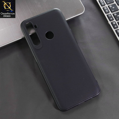 Realme 5 Cover - Black -  New Premium Quality Silicone Case Slim Protective Back Cover