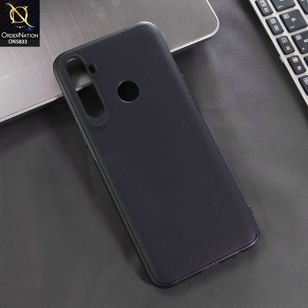 Realme 5s Cover - Black -  New Premium Quality Silicone Case Slim Protective Back Cover