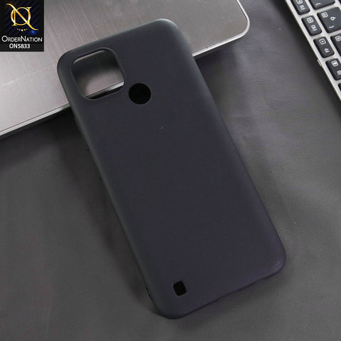 Realme C21 Cover - Black -  New Premium Quality Silicone Case Slim Protective Back Cover