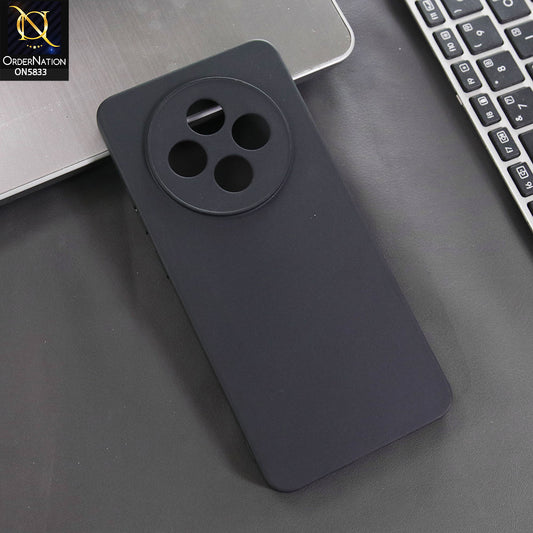 Oppo Reno 12F Cover - Black -  New Premium Quality Silicone Case Slim Protective Back Cover
