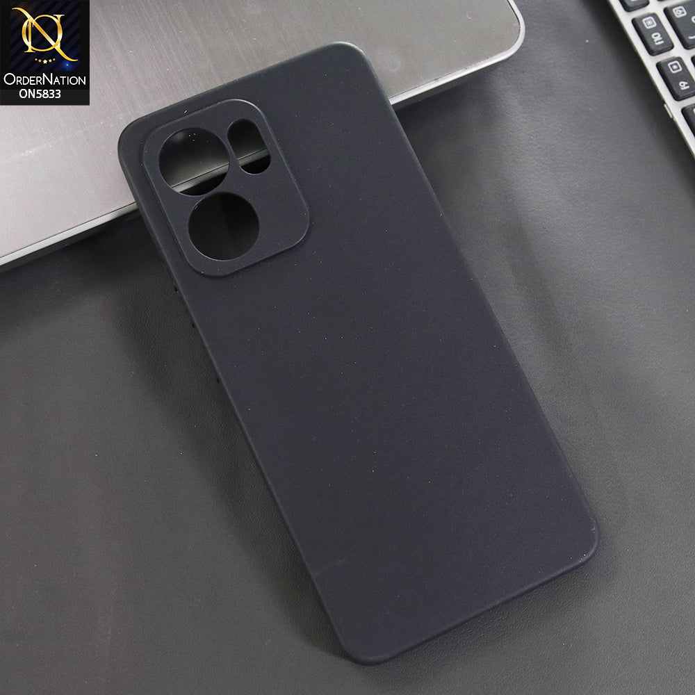Oppo Reno 13F 4G Cover - Black -  New Premium Quality Silicone Case Slim Protective Back Cover