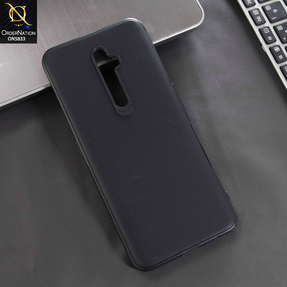 Oppo Reno 2F Cover - Black -  New Premium Quality Silicone Case Slim Protective Back Cover