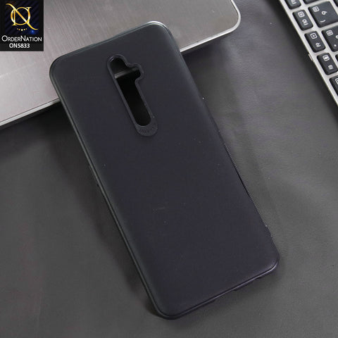 Oppo Reno 2 Cover - Black -  New Premium Quality Silicone Case Slim Protective Back Cover