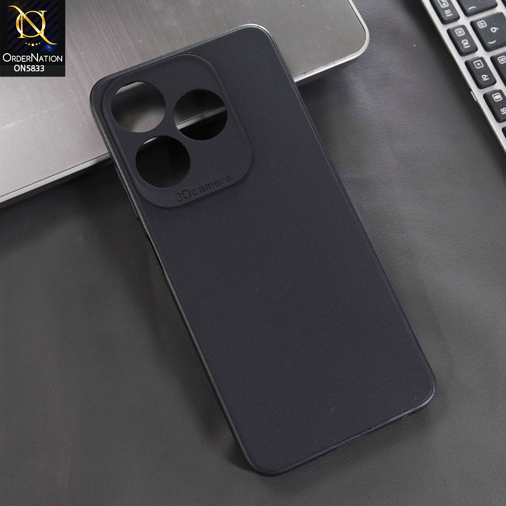 Tecno Spark 10C Cover - Black -  New Premium Quality Silicone Case Slim Protective Back Cover
