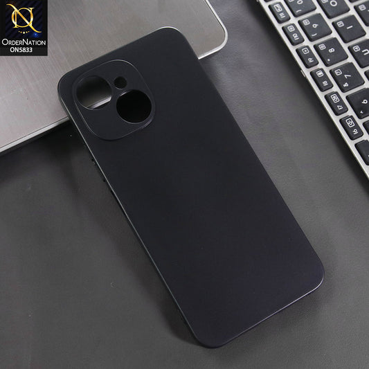Tecno Spark 40C Cover - Black -  New Premium Quality Silicone Case Slim Protective Back Cover