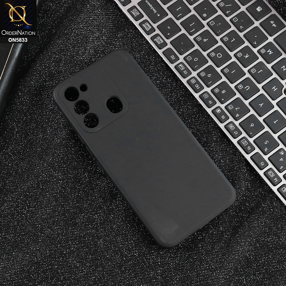 Tecno Spark 6 Go - Black - New Premium Quality Silicone Case Slim Protective Back Cover