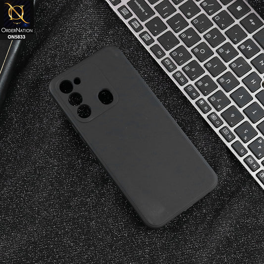 Tecno Spark 6 Go - Black - New Premium Quality Silicone Case Slim Protective Back Cover