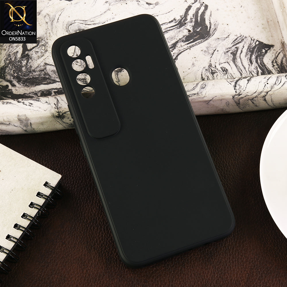 Tecno Spark 7 Pro Cover - Black - New Premium Quality Silicone Case Slim Protective Back Cover
