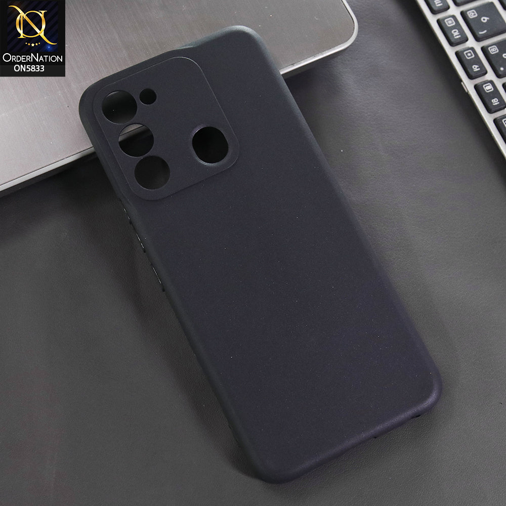 Tecno Spark 8C Cover - Black -  New Premium Quality Silicone Case Slim Protective Back Cover