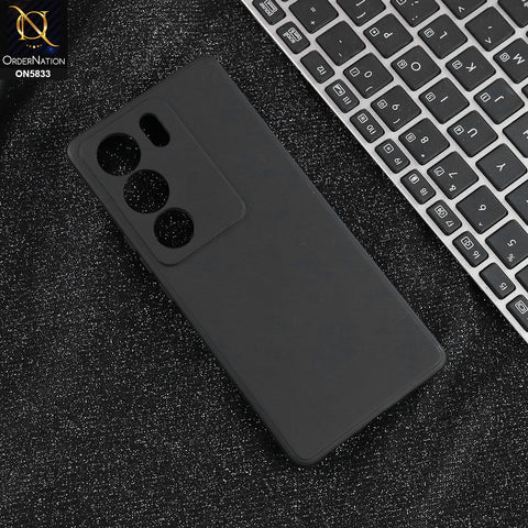 Vivo V29 - Black - New Premium Quality Silicone Case Slim Protective Back Cover