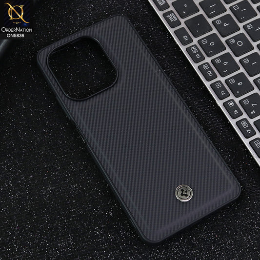 Oppo A5 Pro 4G Cover - Black  - New Deluxe High Quality Matte Soft Tpu Carbon Fiber Texture Case