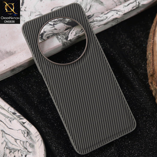 Xiaomi Redmi 14C Cover - Gray -  New Deluxe High Quality Matte Soft Tpu Carbon Fiber Texture Case