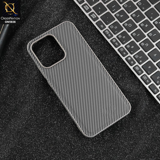 Oppo Reno 14F- Gray - New Deluxe High Quality Matte Soft Tpu Carbon Fiber Texture Case