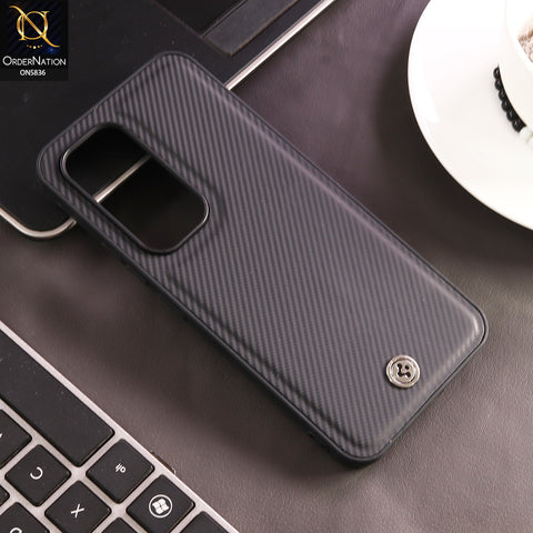 Tecno Spark 40 Pro Cover - Black - New Deluxe High Quality Matte Soft Tpu Carbon Fiber Texture Case