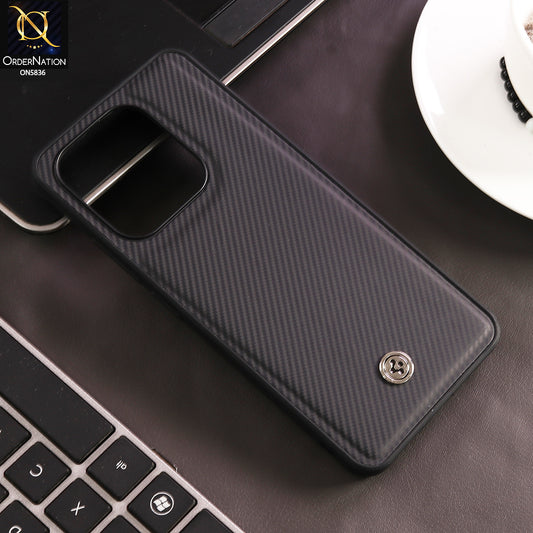 Tecno Spark Go 2023 Cover - Black - New Deluxe High Quality Matte Soft Tpu Carbon Fiber Texture Case