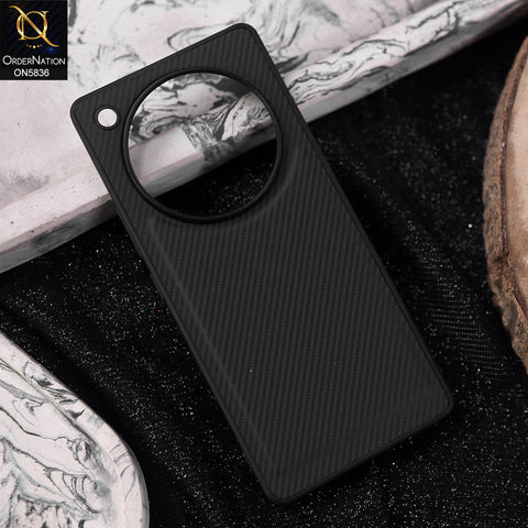 Infinix Zero 40 4G Cover - Black -  New Deluxe High Quality Matte Soft Tpu Carbon Fiber Texture Case
