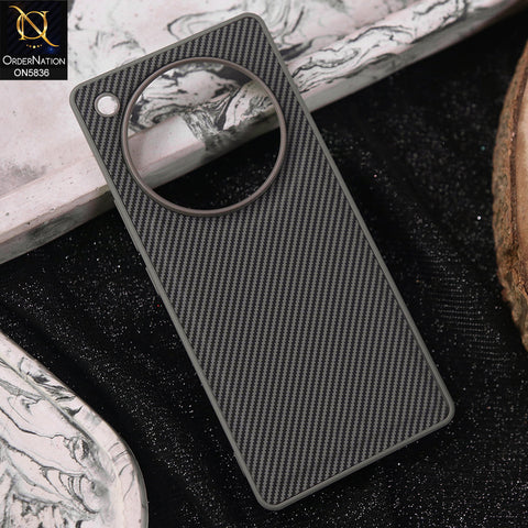Infinix Zero 40 4G Cover - Gray -  New Deluxe High Quality Matte Soft Tpu Carbon Fiber Texture Case