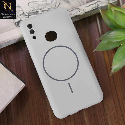 Samsung Galaxy A10s Cover - Gray - New Exclusive High End Matte Tpu Soft Case With Magsafe Design