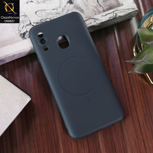 Samsung Galaxy A30 Cover - Blue - New Exclusive High End Matte Tpu Soft Case With Magsafe Design
